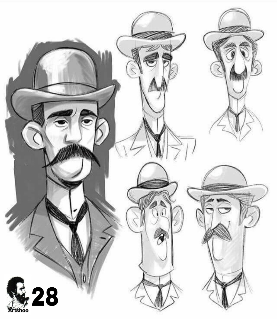 آموزش نقاشی سیاه قلم