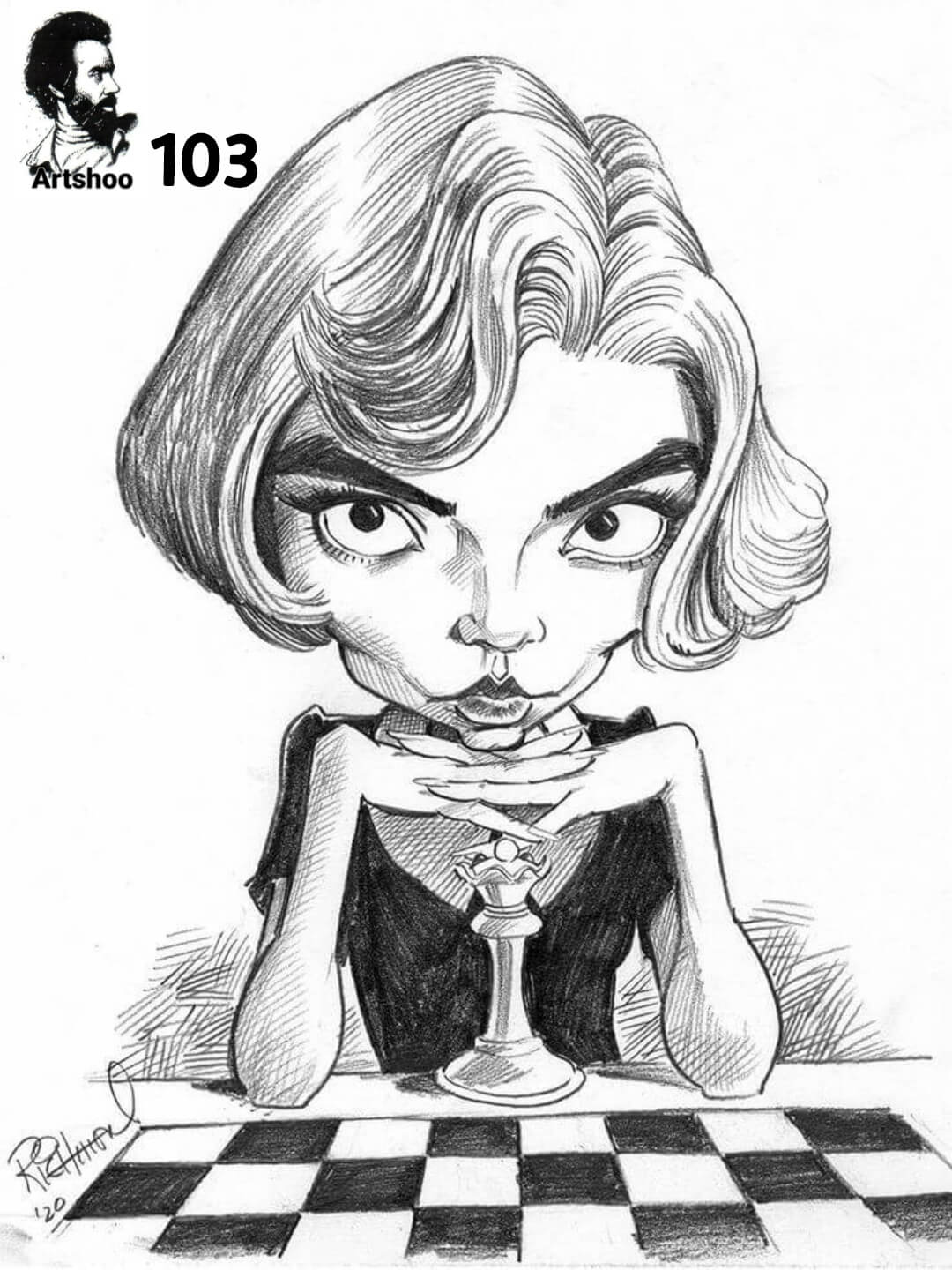 آموزش نقاشی سیاه قلم